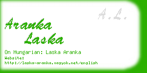 aranka laska business card